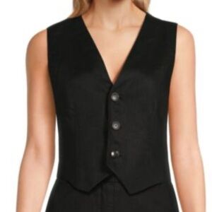 A.L.C. MAXWELL LINEN VEST